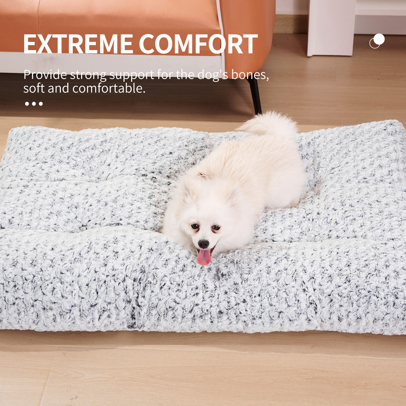 Dog Crate Bed Pad Rose Velvet Dog Beds For Small Medium Large Dogs Circle Fleece Plush Soft Pet Beds Dog Mats Sleeping Fluffy